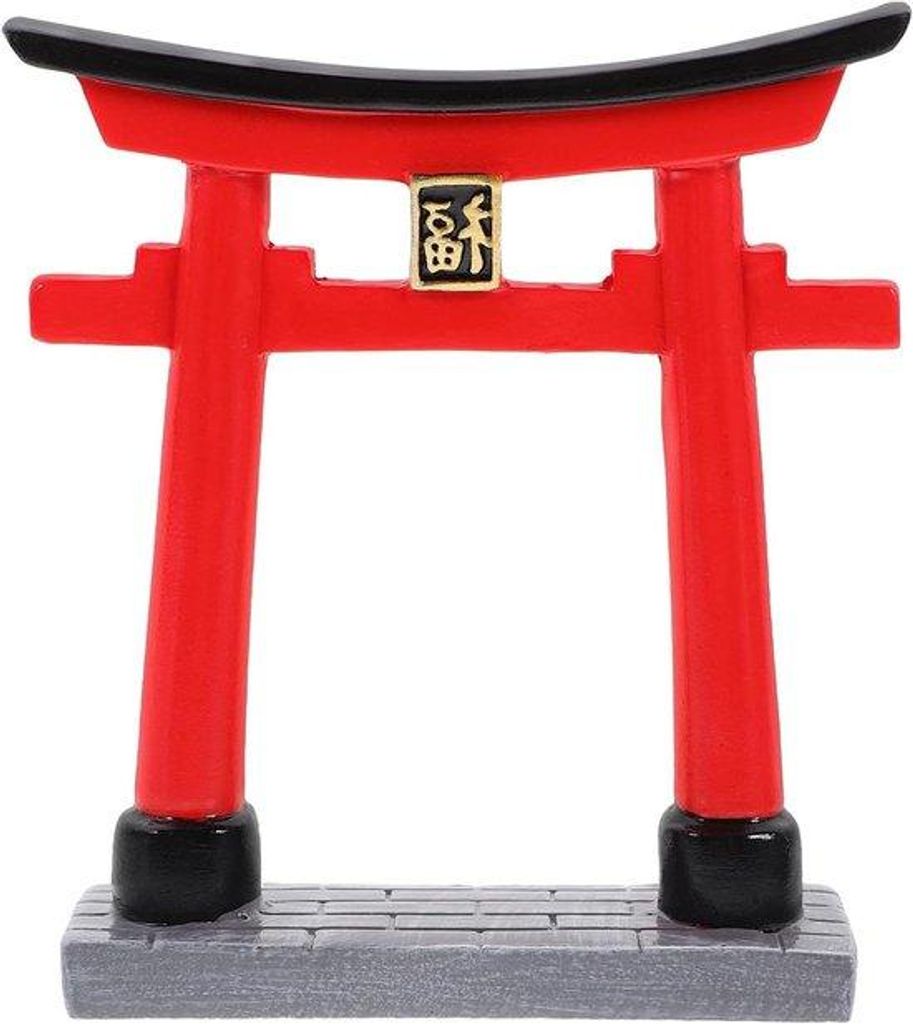 Mini Aquarium-Torii-Brücke - Kleine Japanische Dekoration für den Zen-Garten - Holz - Miniatur - Aquarium-Accessoire