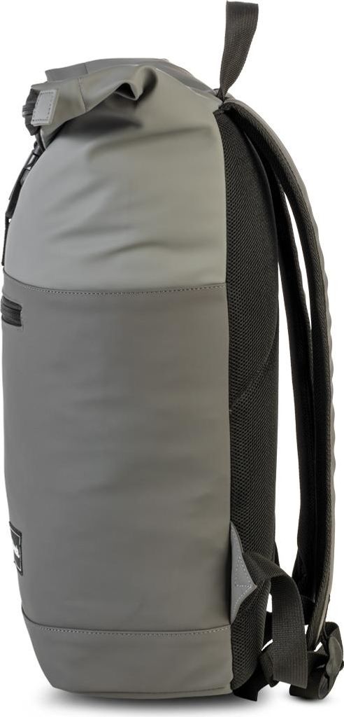 Bench "hydro" Roll-Top-Rucksack: Zement/Platin Produktbild 