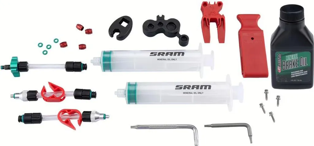 Pack Purge Frein SRAM Maven et DB8 Huile Minérale Entretien Atelier