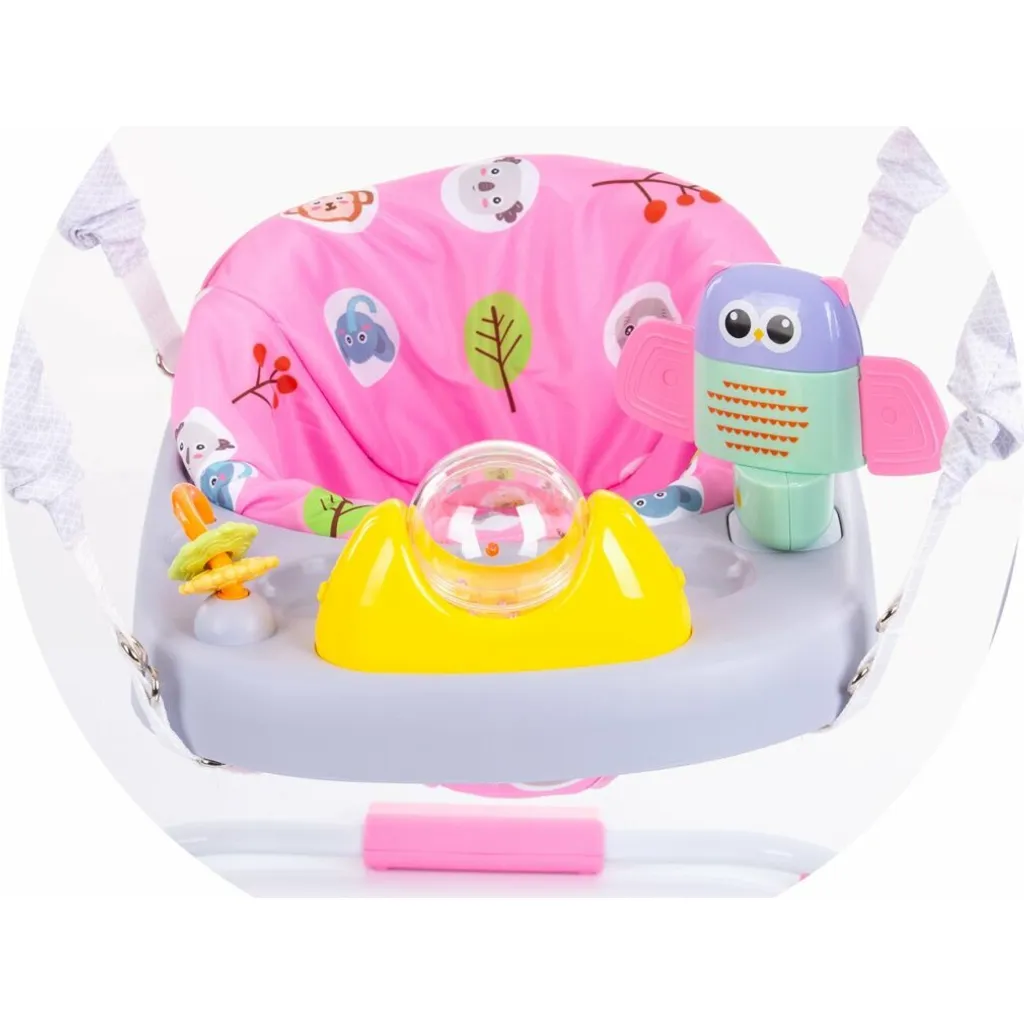 Chipolino Macarena Rose : Balançoire Bébé 2-en-1 avec Centre de Jeux