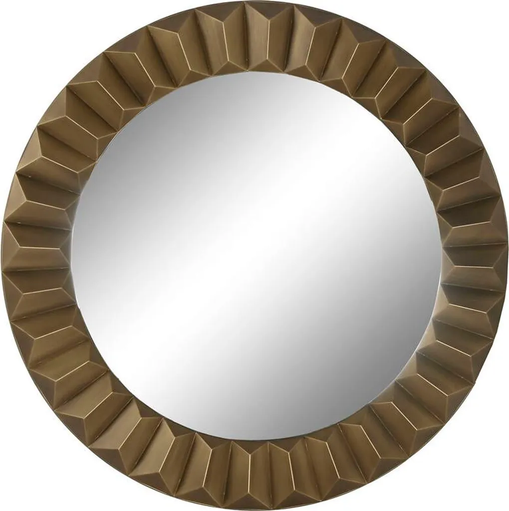 Miroir mural Home ESPRIT Or Moderne - Grand format carré 110x110 cm