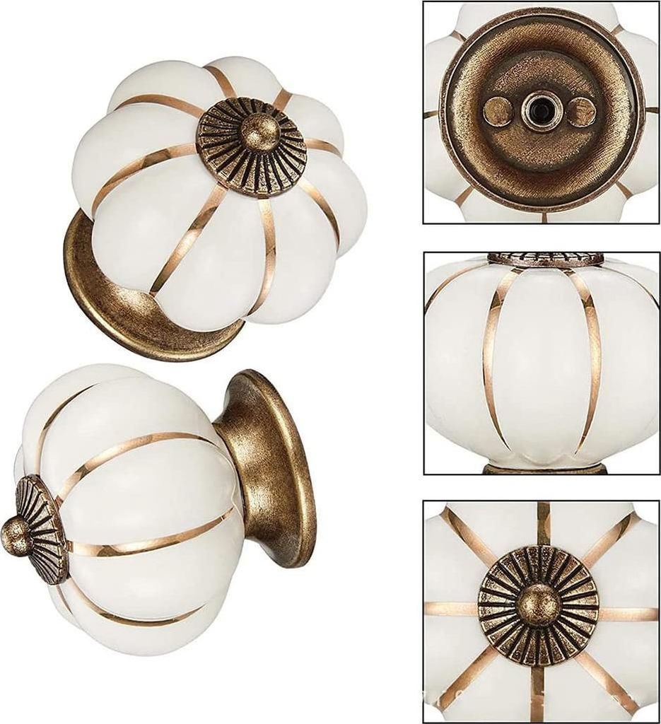 LUTAKU Craft Trade Dressoirknöpfe für Schränke und Schubladen - assortierte keramische Zuggriffe für Küchenschränke dekorative Möbelbeschlä...