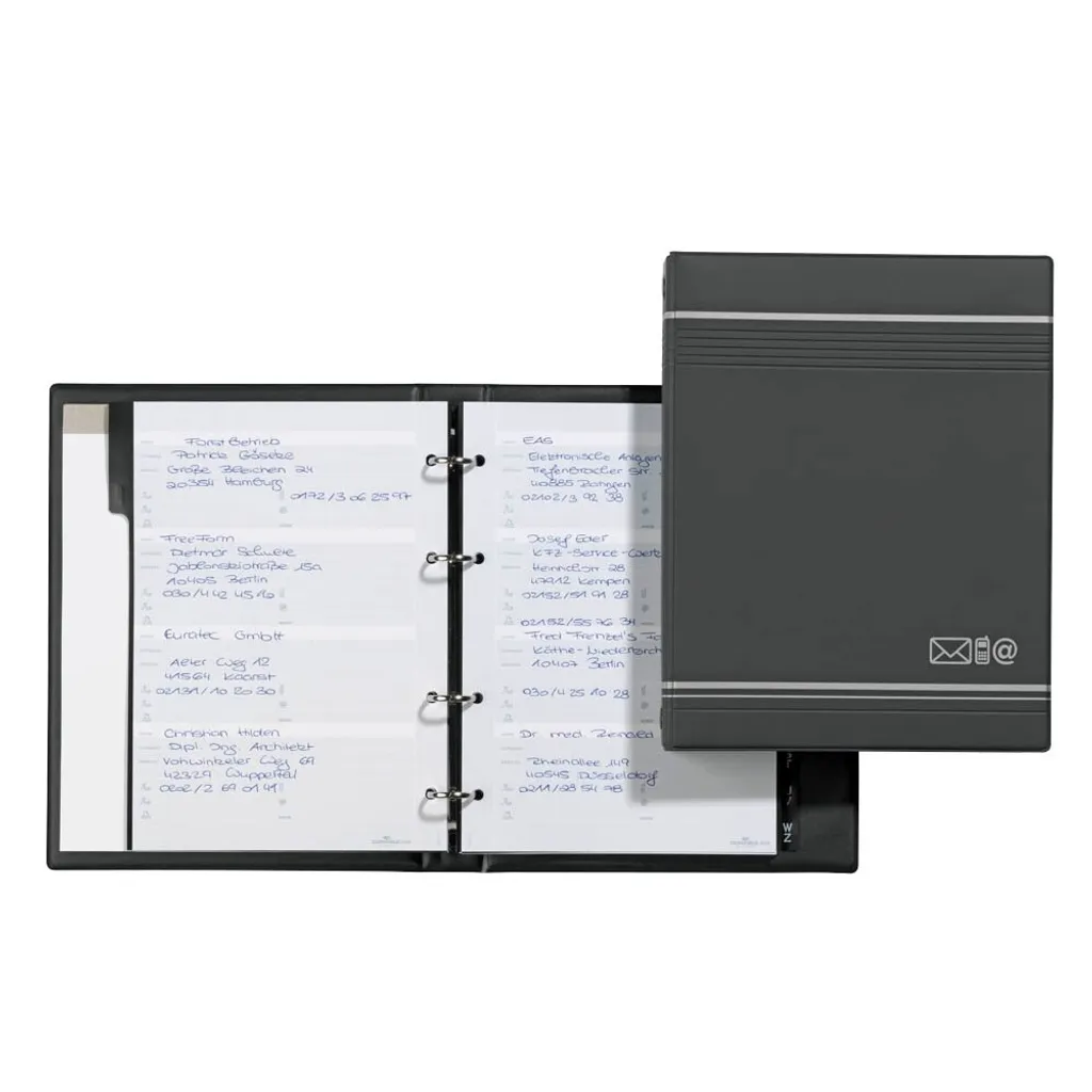 Répertoire Telindex A5 anthracite à couverture rigide et papier premium