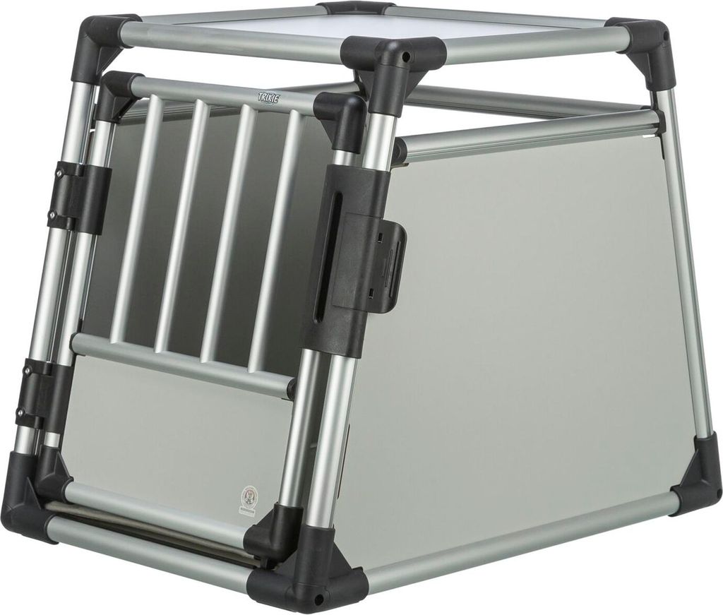 TRIXIE Transportbox, Aluminium - hellgrau/silber - 53 × 61 Produktbild 