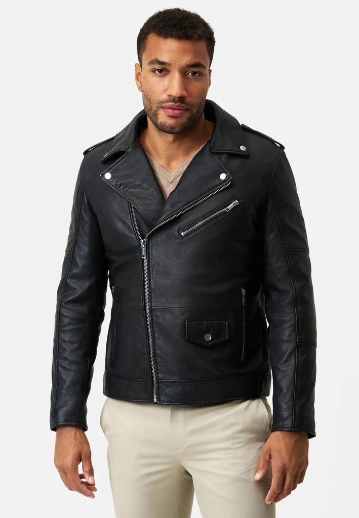 Herren Lederjacke Ricano PIETRO – Schwarz / M