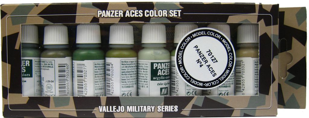 Vallejo Airbrushfarben Panzer Aces Set No4 17ml Airbrush Farben 570127