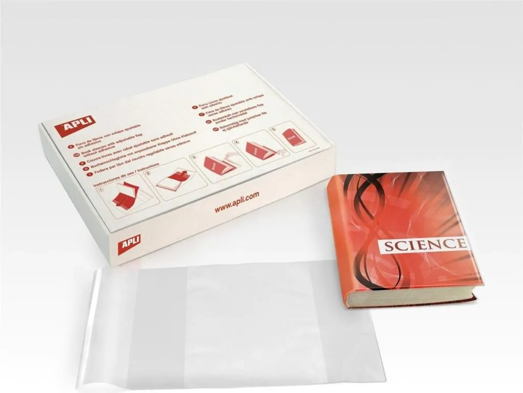 Couverture de livre Apli 31 x 53 cm Transparent - Lot de 100 unités