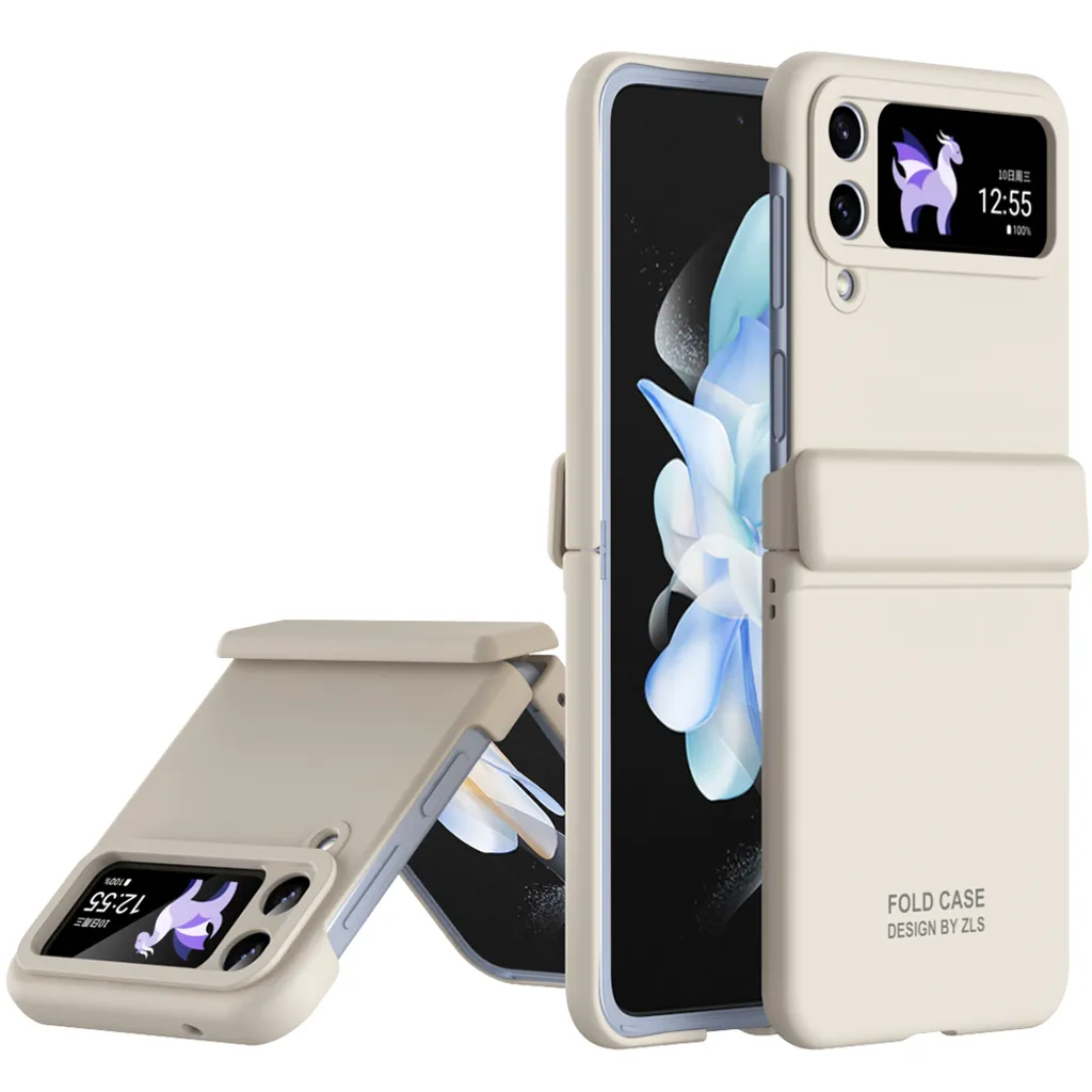 Custodia Samsung Galaxy Z Flip 4 5G Bianca con Protezione Cerniera PC