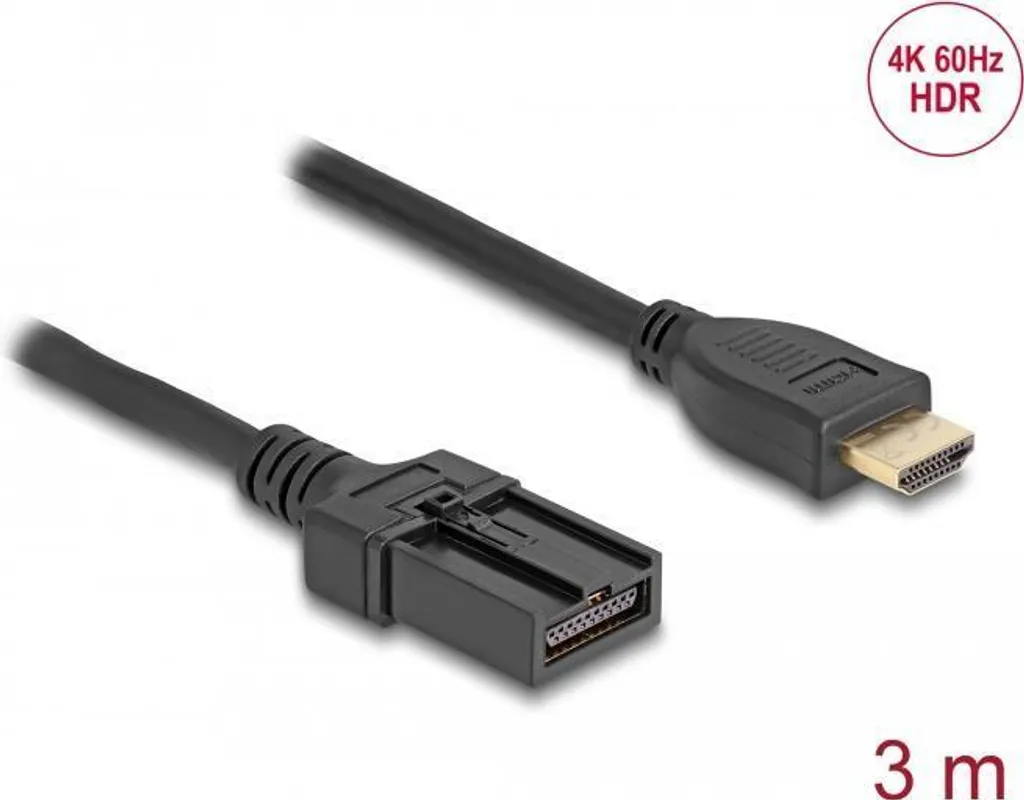 Câble Delock High Speed HDMI avec Ethernet 4K 60Hz 2m Noir - 84406