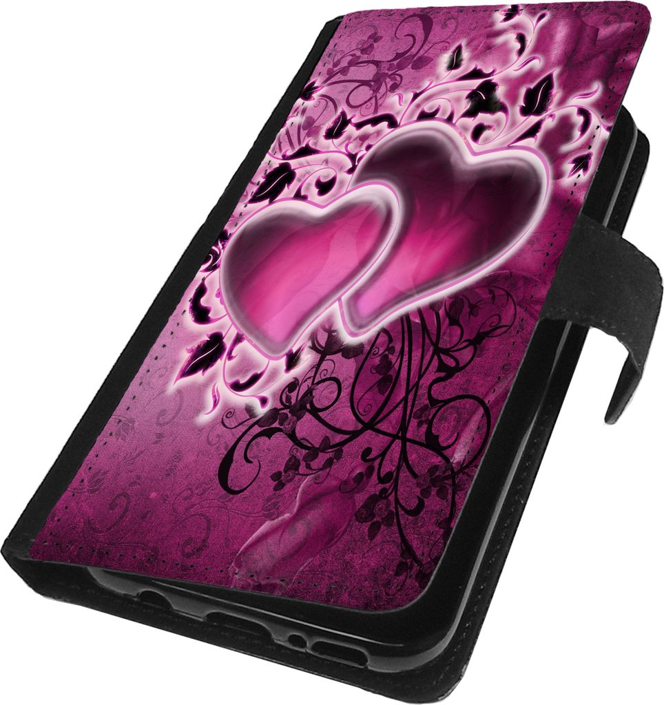 Für Samsung Galaxy S9 Hülle Handy Tasche Flip Case Klapp Cover Book Schutzhülle Wallet Handyhülle Herz Motiv 35