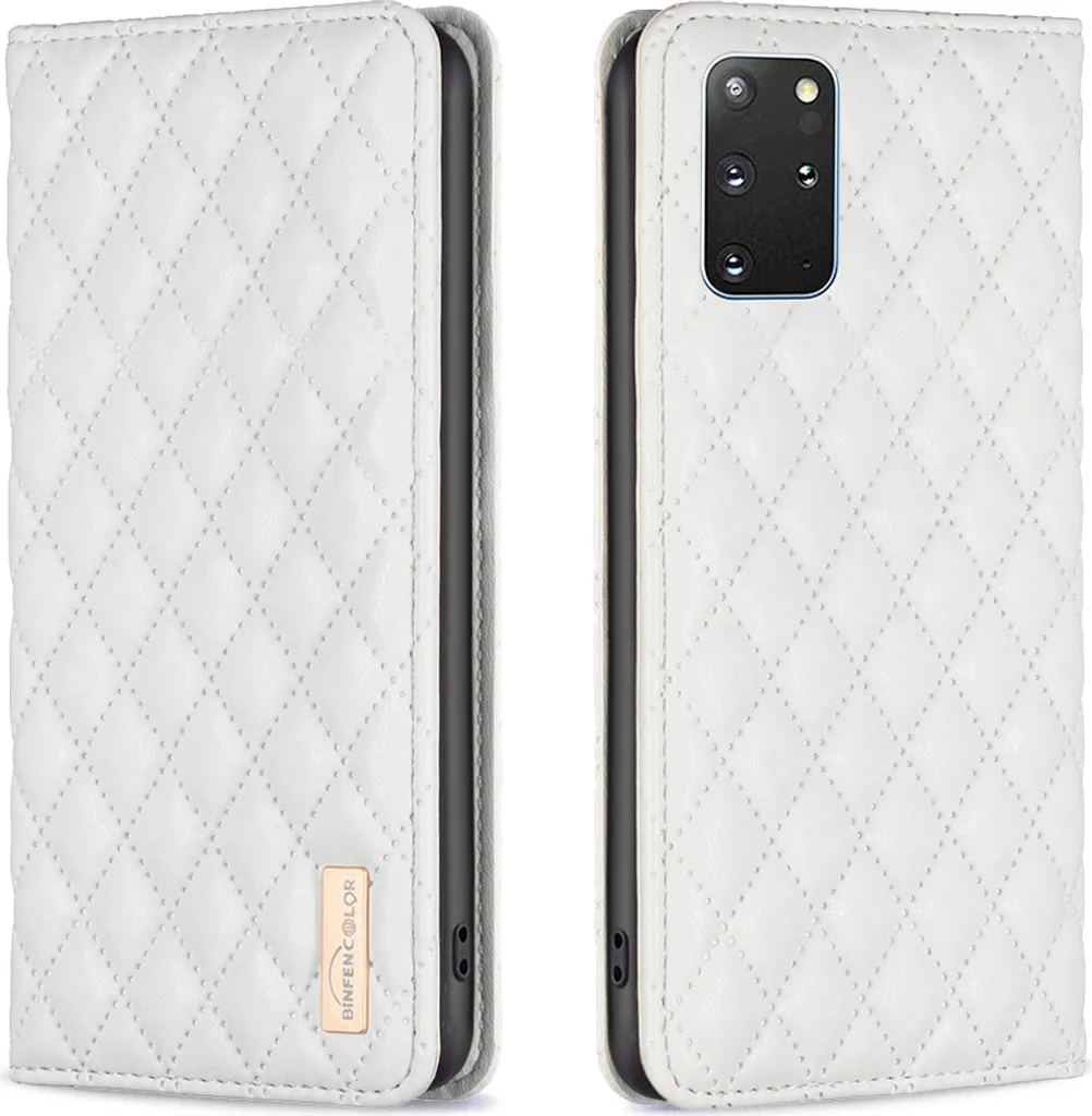 Custodia S20 Plus Bianco Pelle Flip - Cover Pratica con Porta Carte