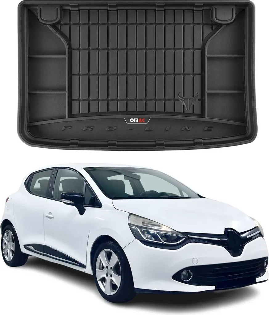 OMAC rivestimento del bagagliaio in gomma per Renault Clio 2012-2020 rivestimento del bagagliaio in TPE nero