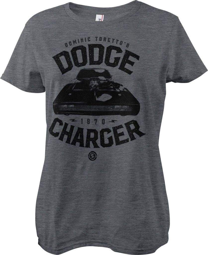 Toretto's Dodge Charger Girly Tee - Small - DarkHeather