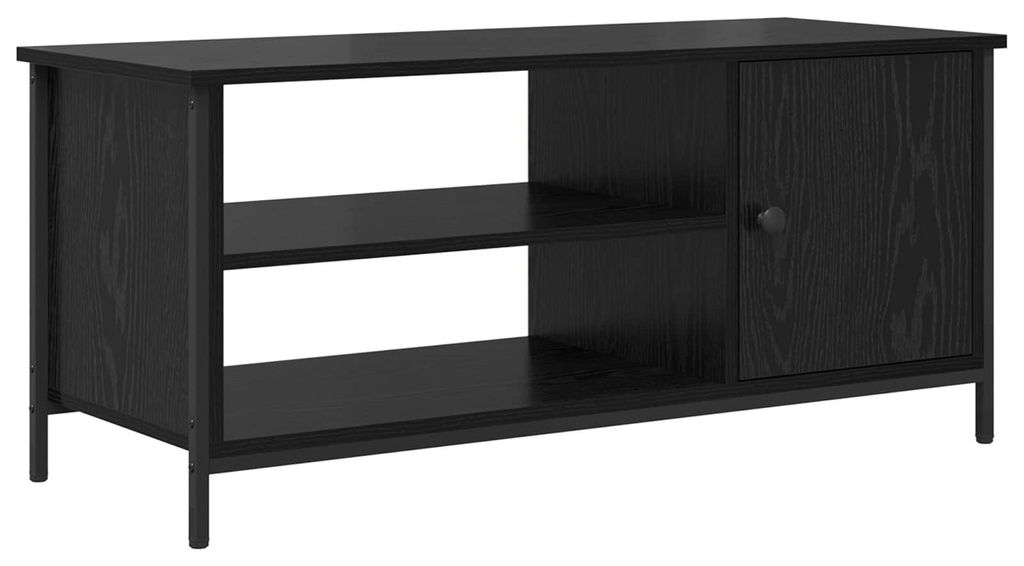 TV-Schränk Schwarz Eichen-Optik 100 x 40 x 45 cm Holzwerkstoff