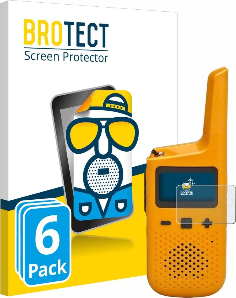 6x BROTECT Schutzfolie für Motorola Talkabout T72 Displayschutz Displayschutzfolie Folie Matt Entspiegelungsfolie