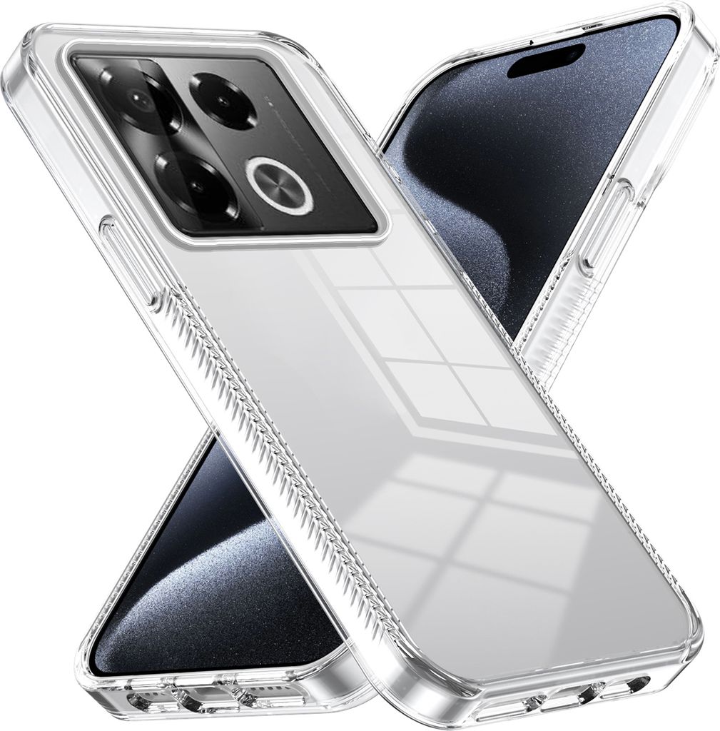 Hülle für Infinix Note 40 Rutschfest Kristallklare Stoßfeste TPU Bumper Handyhülle Transparent