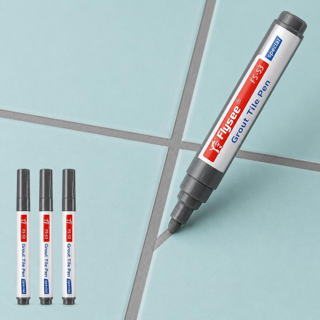 3-er Set Fugenstift Grau, wasserfester Fugenmarker zum Produktbild 