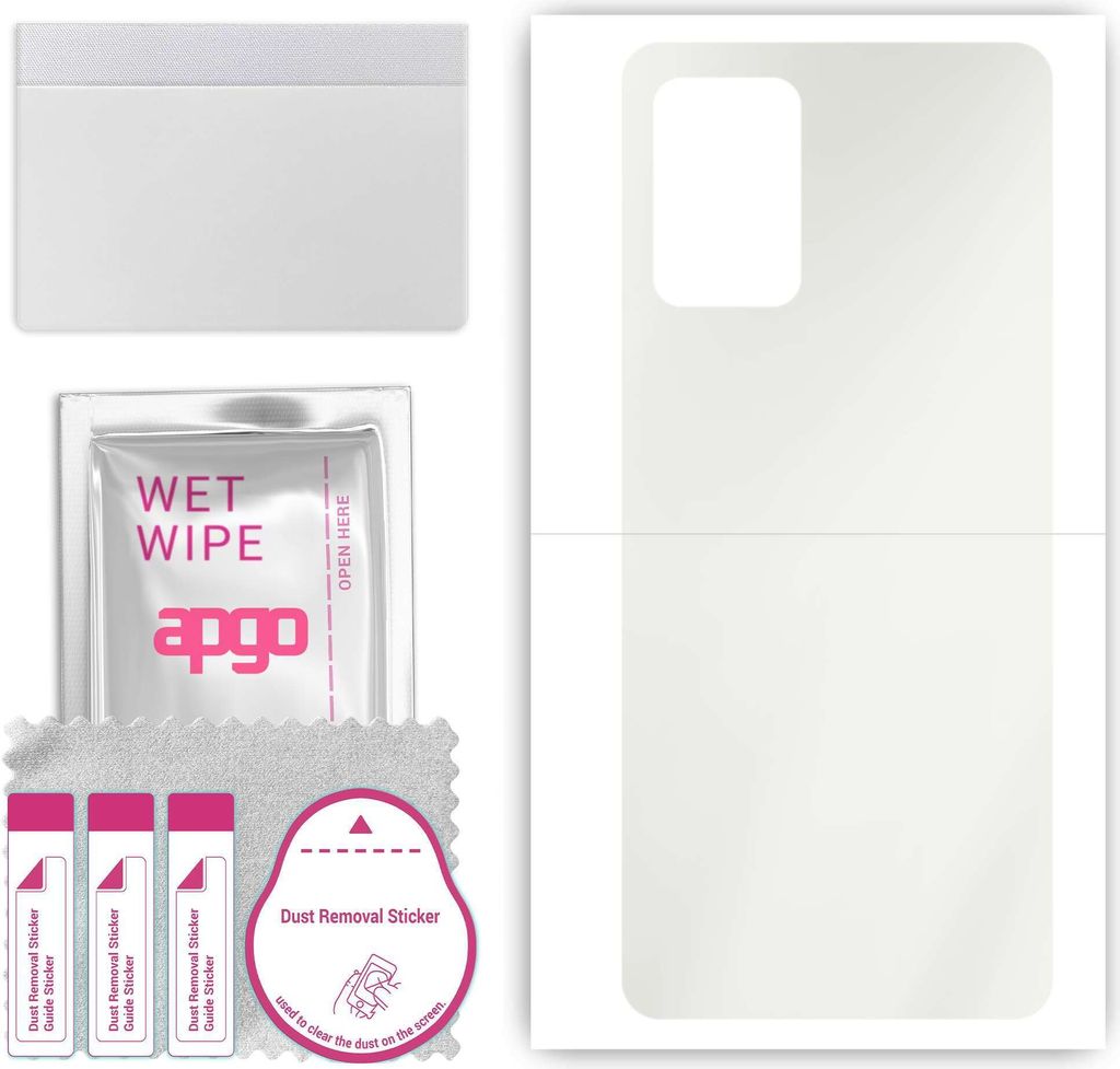 apgo Rückseite Schutzfolie, Matt, kompatibel mit Oppo F19, Hinten Hydrogel-Displayschutzfolie mit Positionierhilfe, kratzfest, einfache Montage