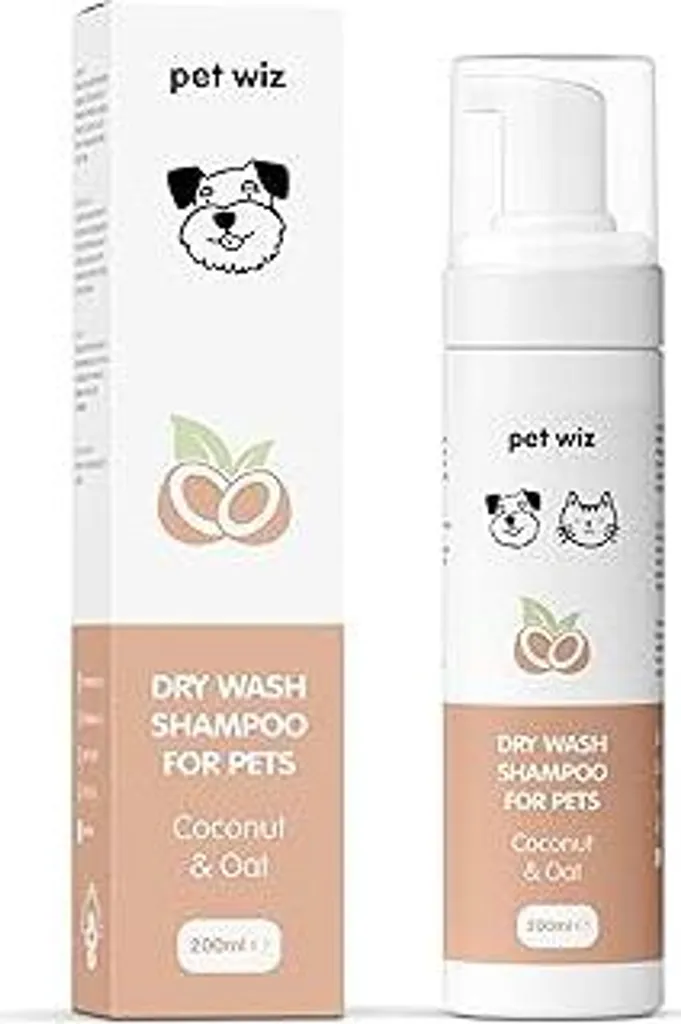 Shampoo a Secco Cani e Gatti Cocco e Avena | Detergente Senza Risciacquo