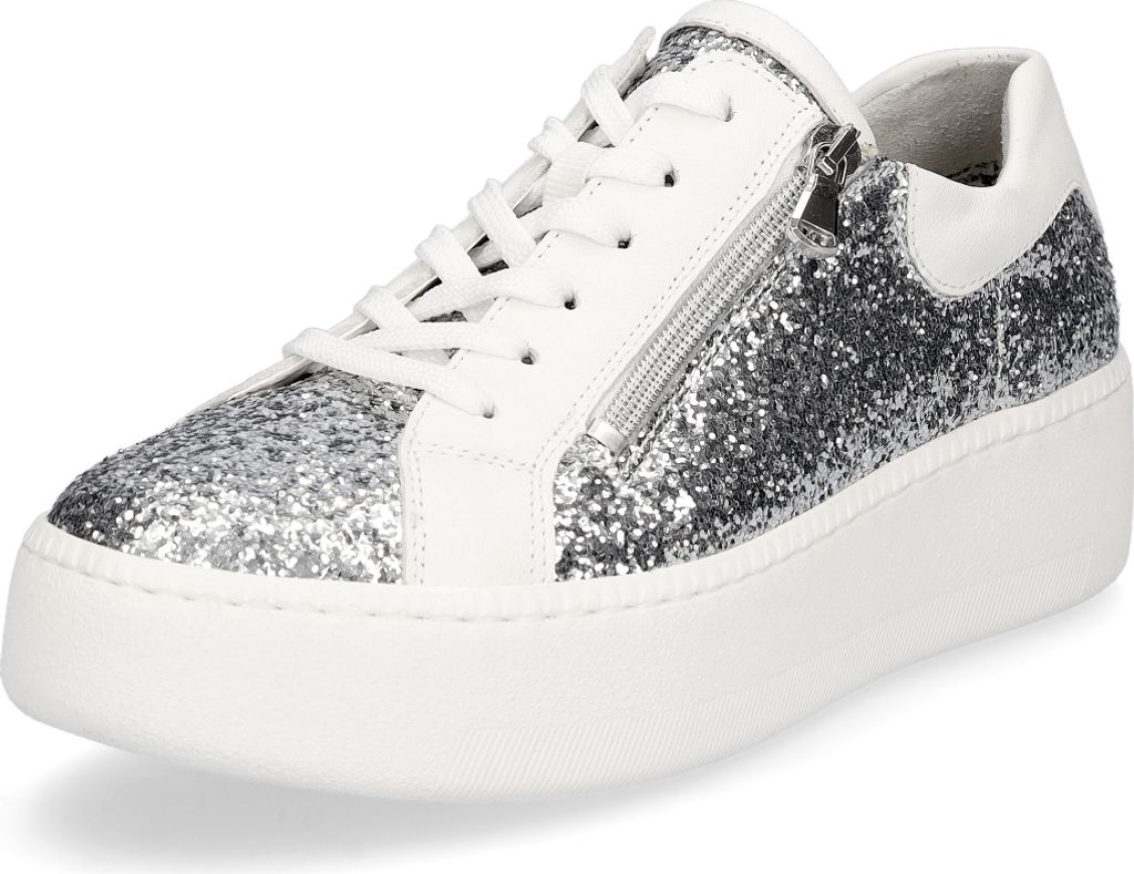 Waldläufer Damen Sneaker Nicky silber weiß Glitzer 6 Produktbild 
