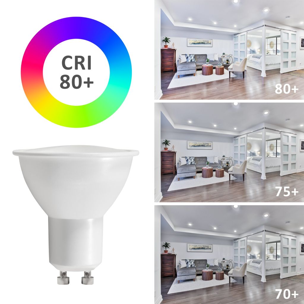 10x LED GU10 Spot 6W – Kaltweiß, Stromsparend & Langlebig