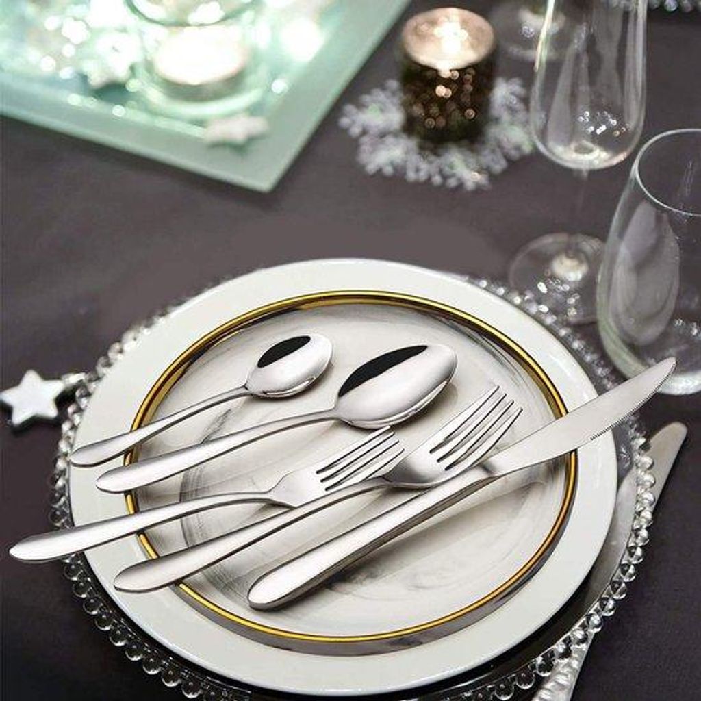 Edelstahlbesteck-Set 48-teilig