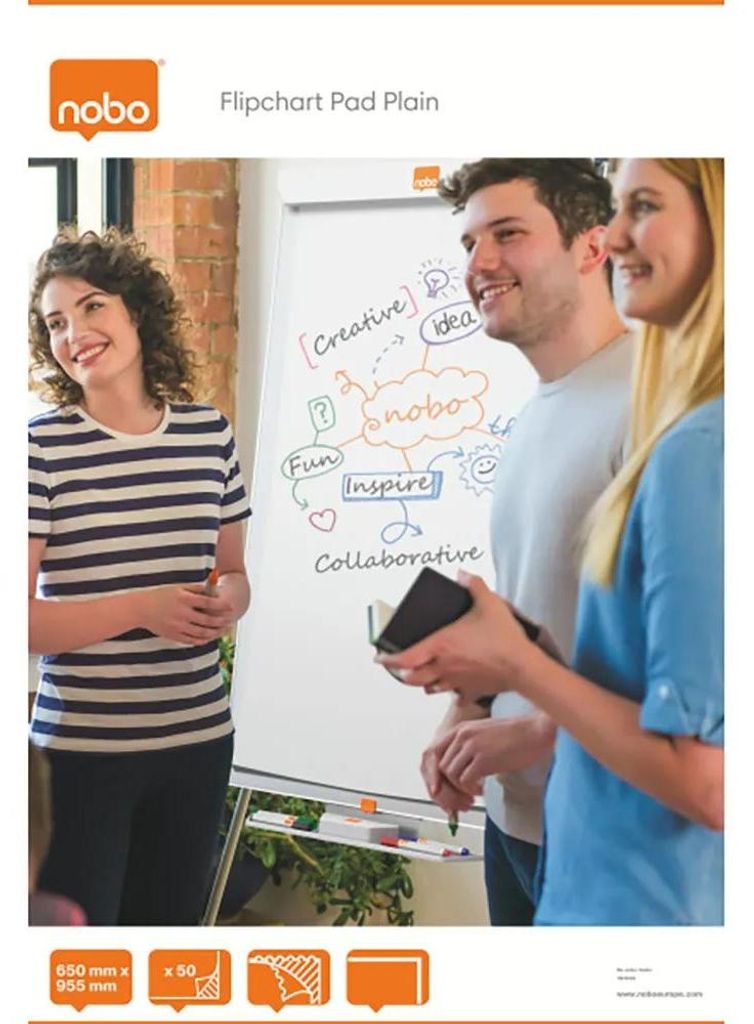 NOBO Nobo 1915100 Flipchart-Zubehör 50 Stück