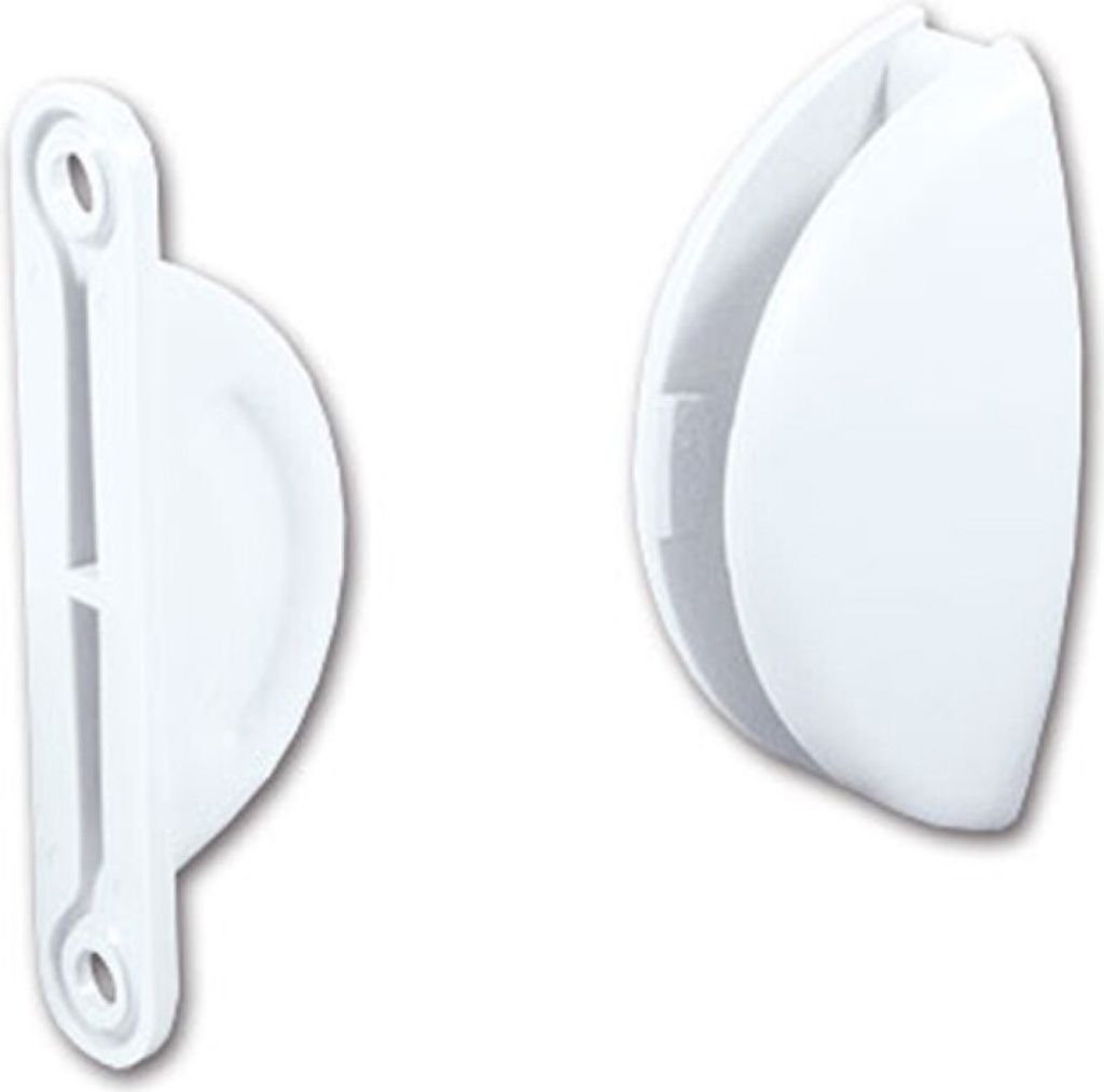 Türhalter Türstopper Türfeststeller Wohnwagen Wohnmobil Caravan Boot 2 teilig Halbmond weiß