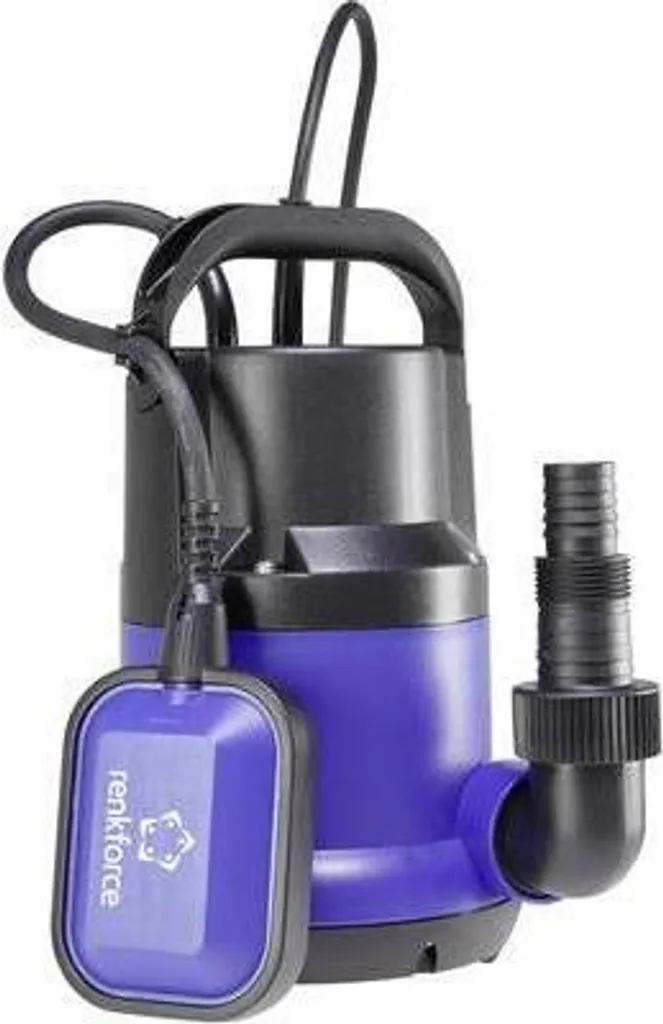 Pompe immergée Renkforce 1519492 eaux claires 6000 l/h avec fiche CEE 7/4