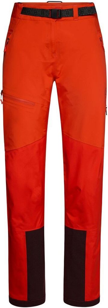 Rote Trekkinghose "Alpine Guide GTX Pant W" von La Sportiva; geeignet für Damen; mit funktionalen Details.