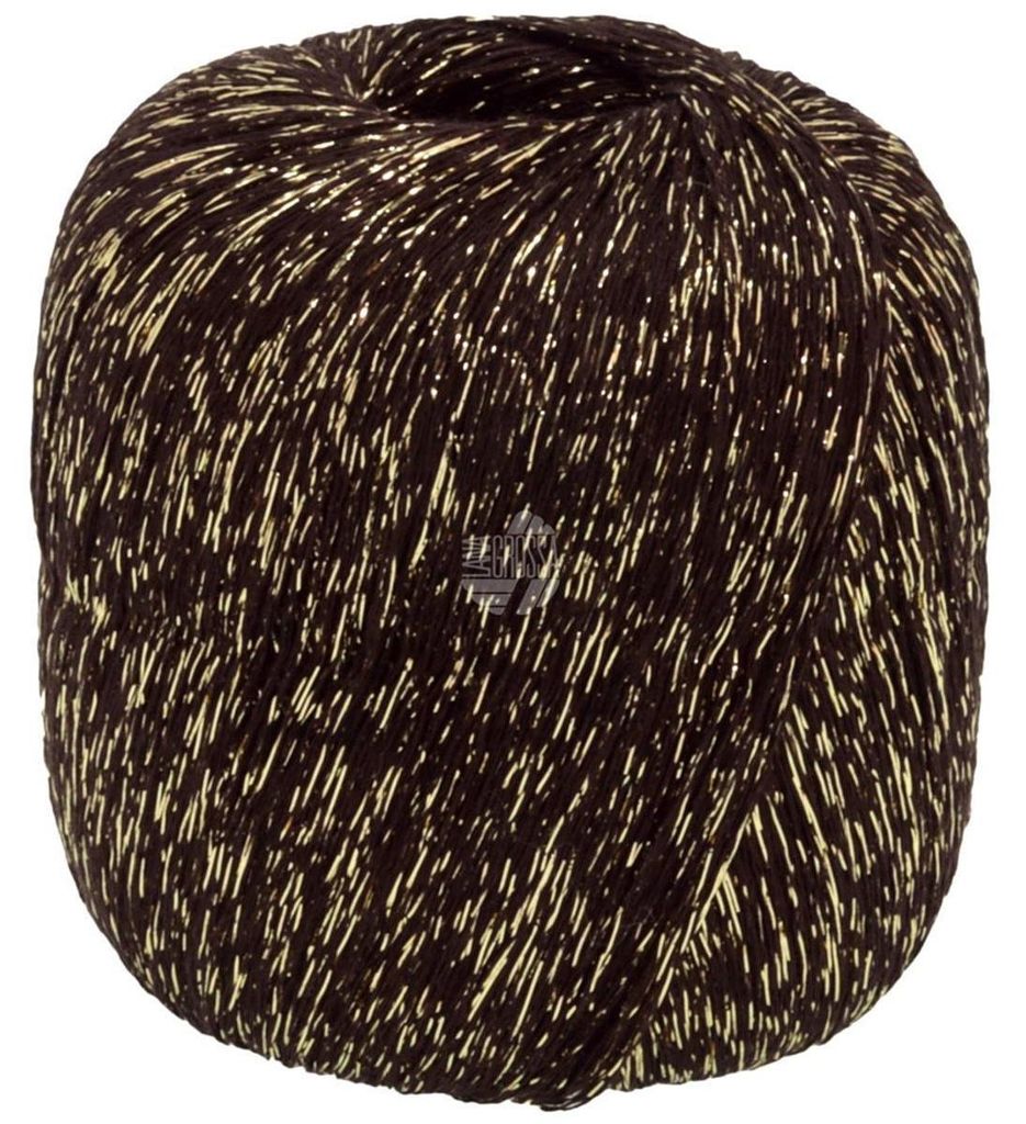 Lana Grossa - Brillino 0033 schwarz gold Produktbild 