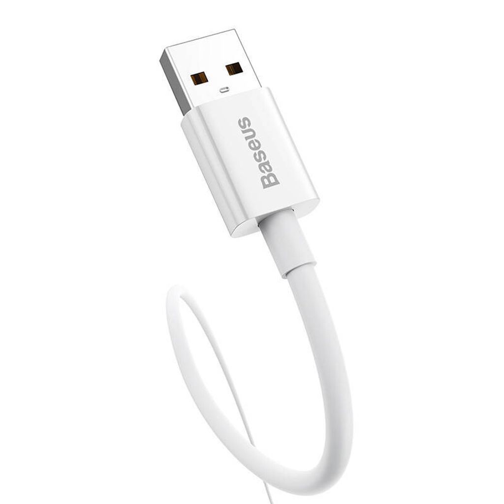 CABLE USB a USB-C BASEUS, 100W, 1.5 metros (blanco), para Imagen del producto 