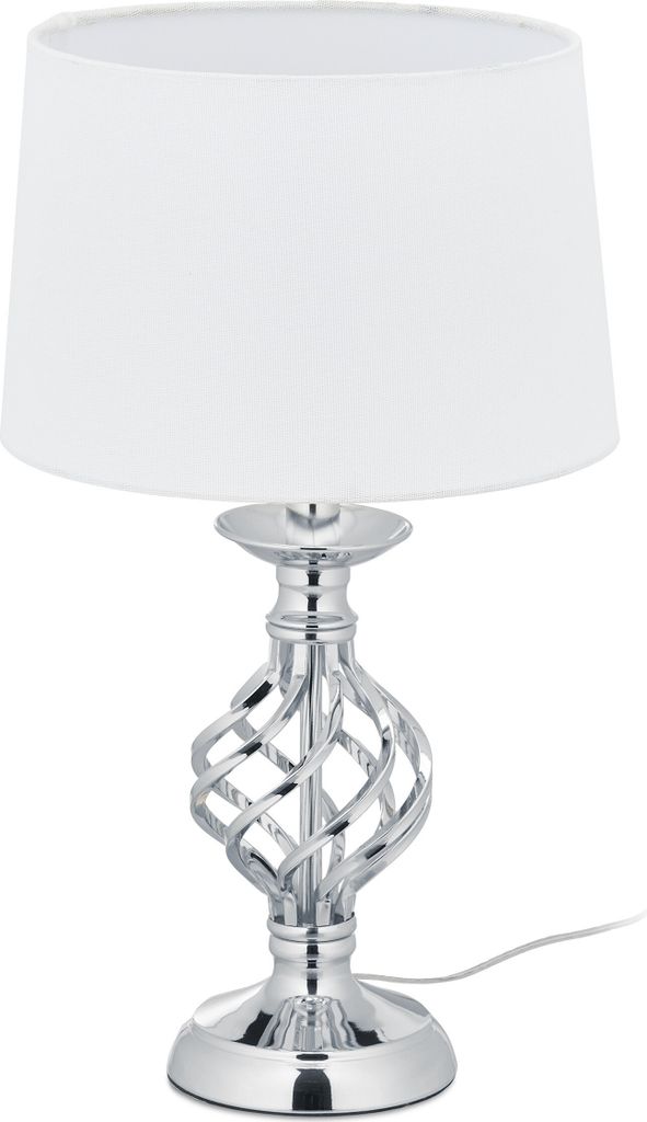 Relaxdays moderne tafellamp, nachtlamp met touchbediening, Productafbeelding 