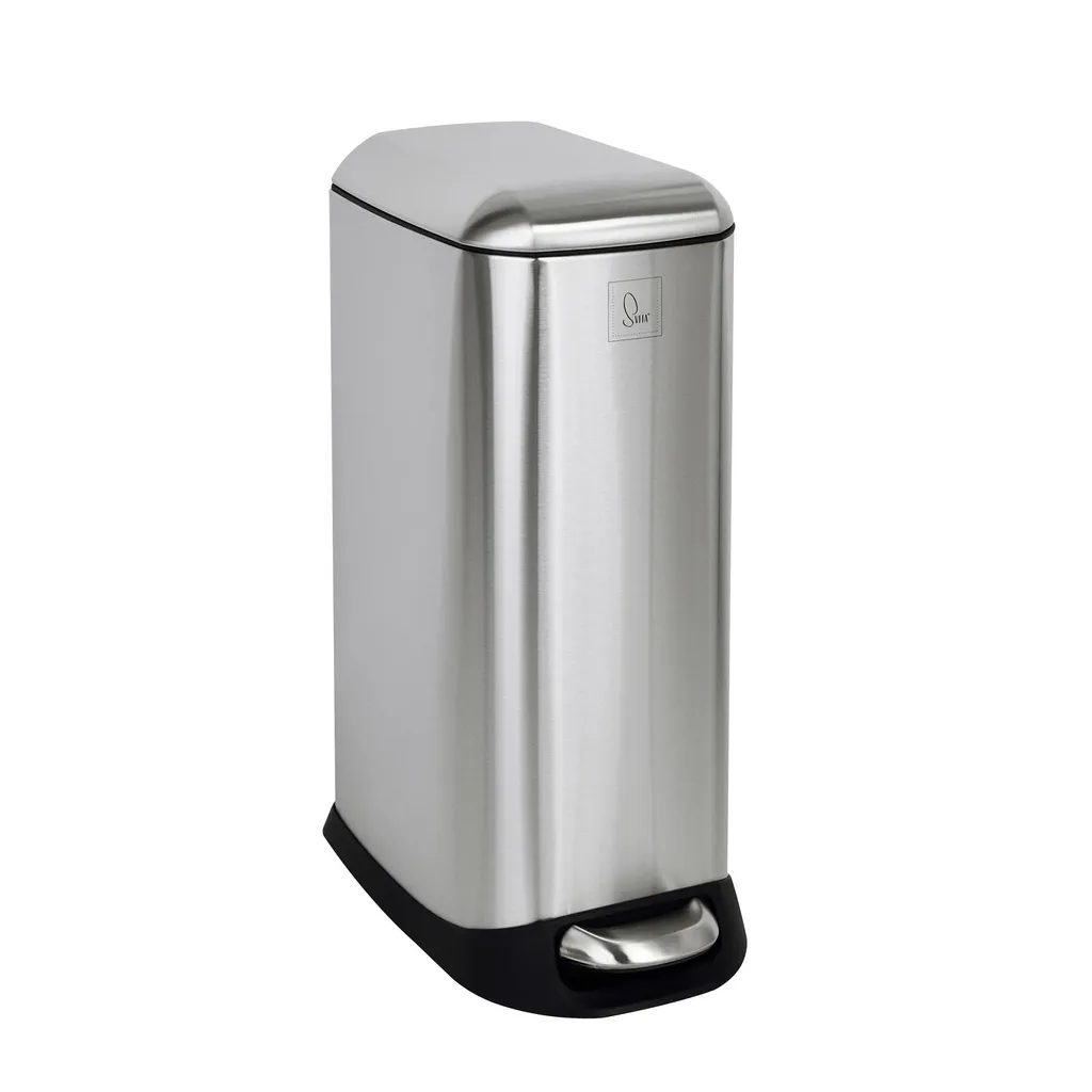 Poubelle à pédale 20 litres SVITA TS20 compacte et robuste en argent