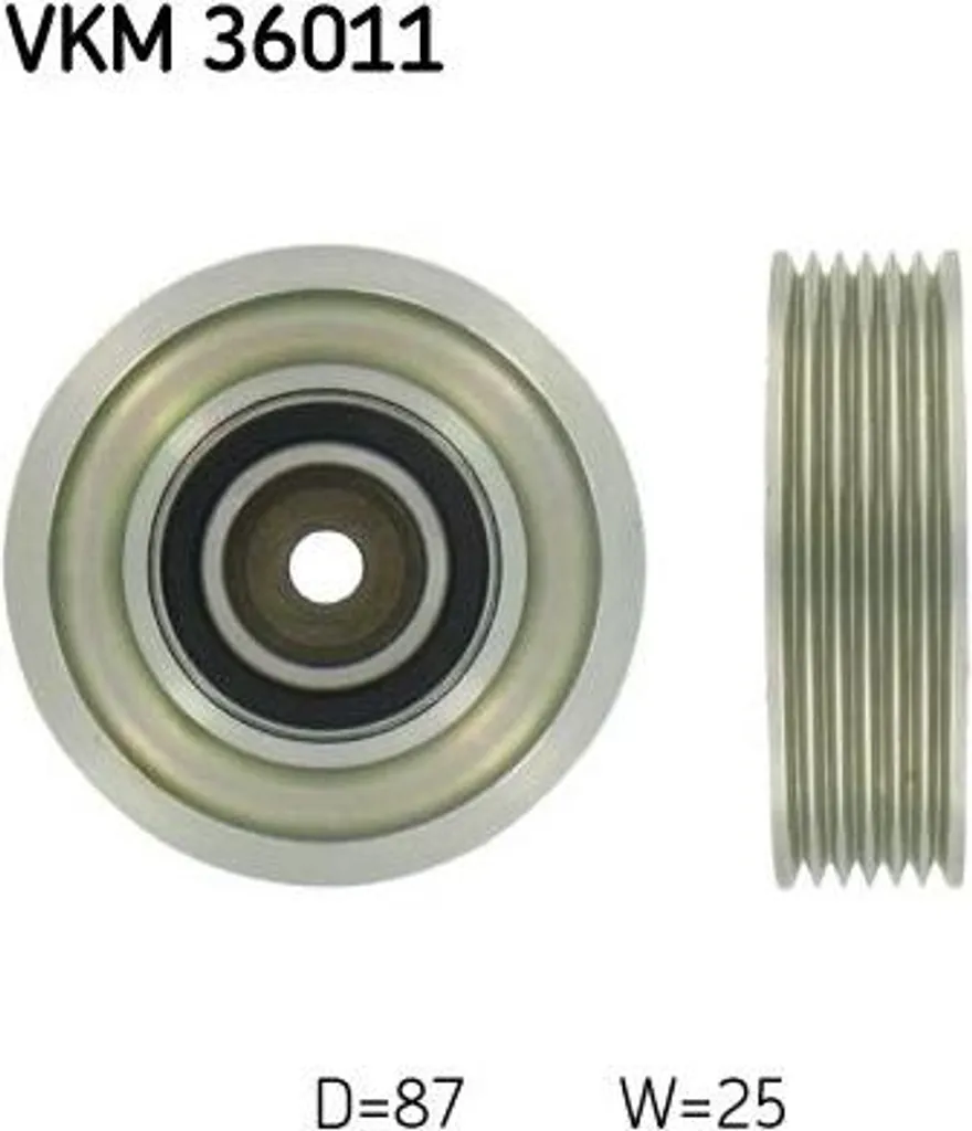 Galet de guidage SKF pour courroie crantée compatible Laguna VKM 36011