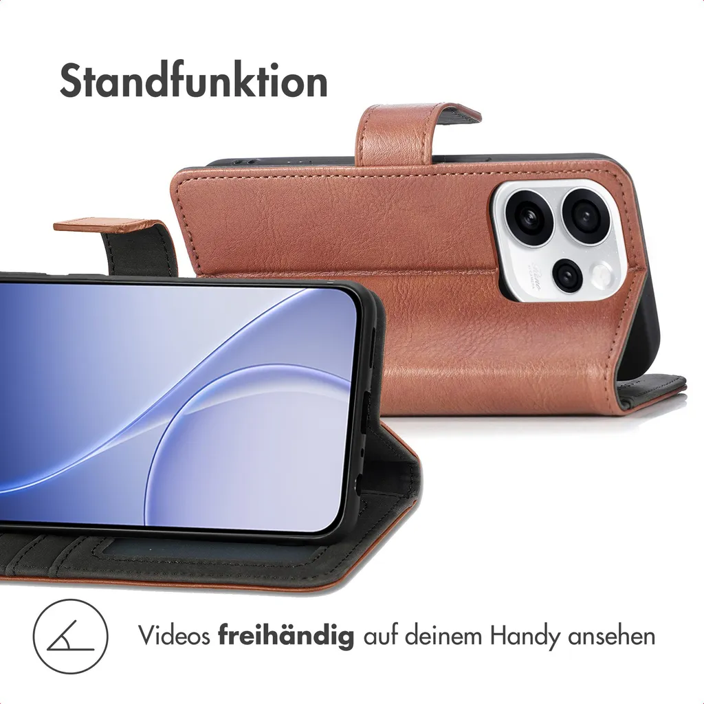 imoshion Custodia a libro Oppo Reno 15F - Marrone - 3