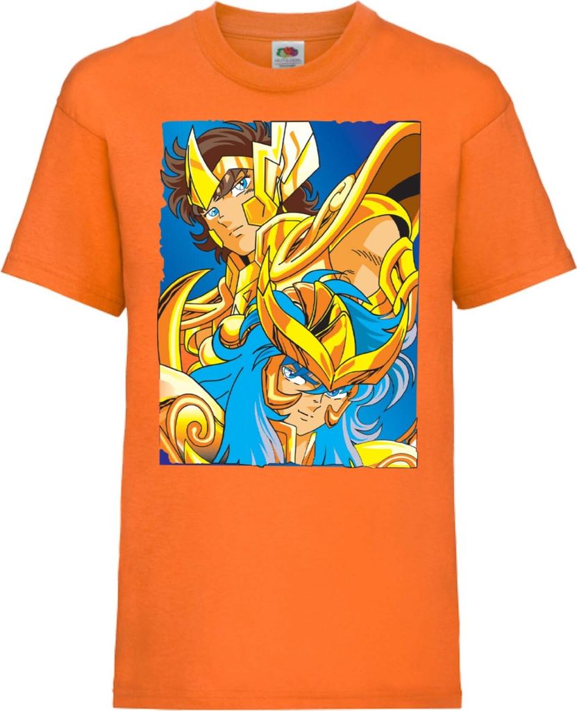Kinder T-Shirt Saint Anime Seiya Knights Of The Zodiac Saint Anime Seiya Knights Of The Zodiac, 3-4 Jahr - 104 / Orange
