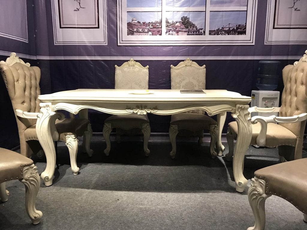 Barock Antik Stil Esstisch Tisch Echtes Holz Klassische Designer Tische Rokoko