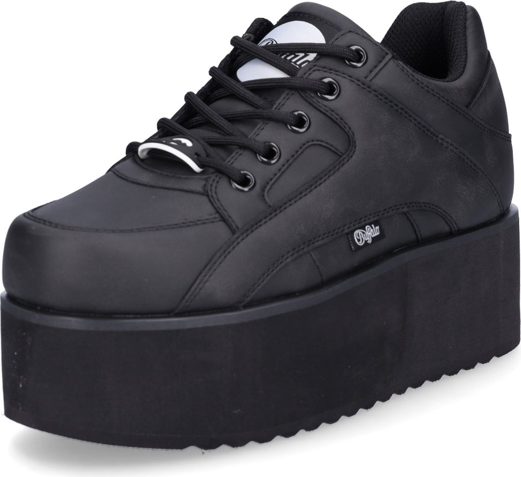 ❤️ラスト１点❤️ BUFFALO バッファロー レイヤー2 16ポート Buffalo damskie buty sportowe na platformie 1330-6 czarny
