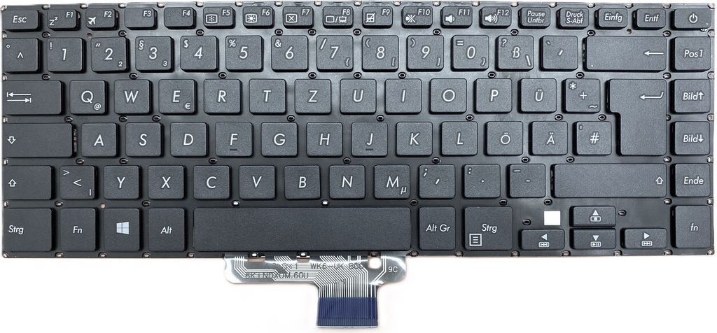 DEUTSCHE - Tastatur Keyboard kompatibel für Asus VivoBook 15 X510QA