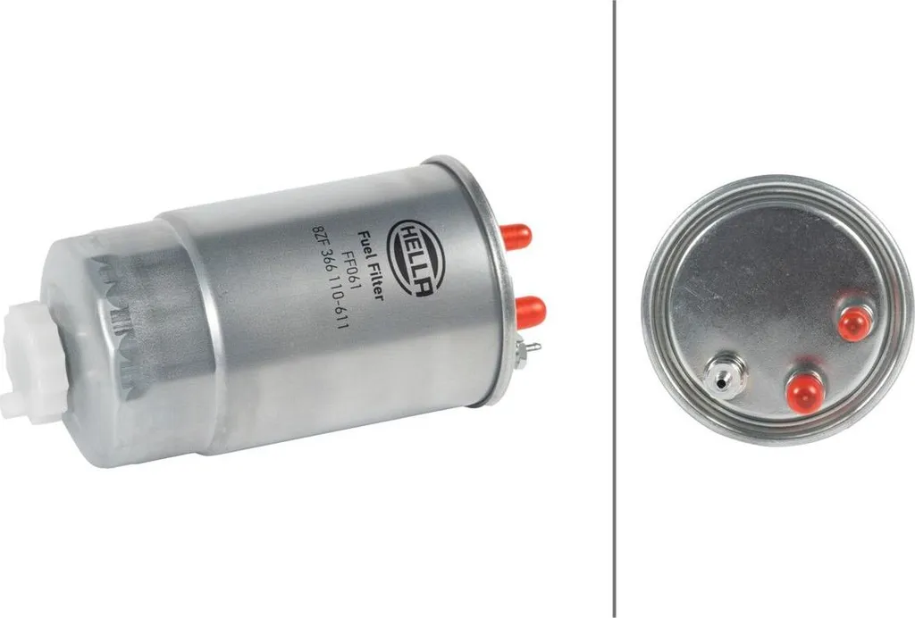 Filtre carburant Ø 85 mm HELLA haute efficacité pour FIAT DUCATO JTD