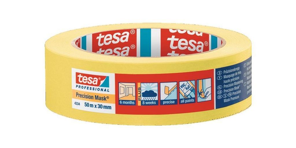 Tesa Präzisionskrepp 4334 glatt 30 mm - 04334-00002-00 Produktbild 