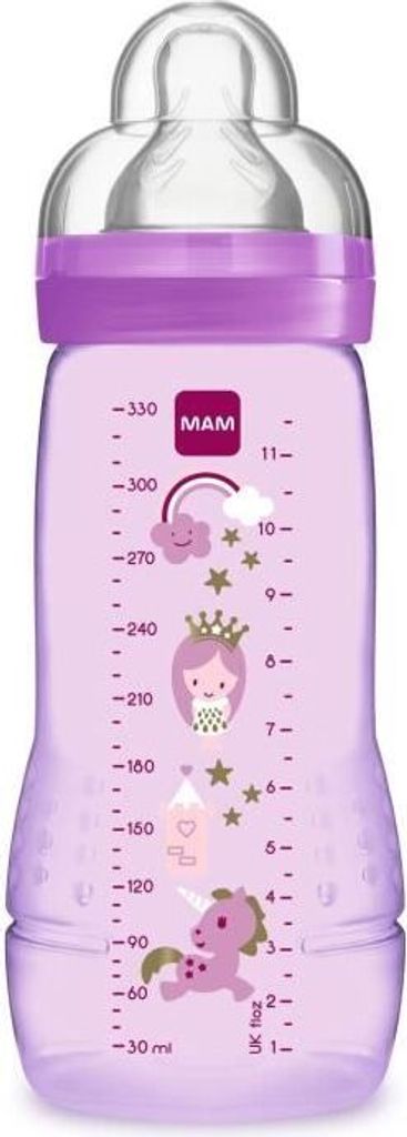 MAM 6044608 EASY Active PP Bottle 330ML Baby-Flasche + Sauger, 330ml Fassungsvermögen, -frei