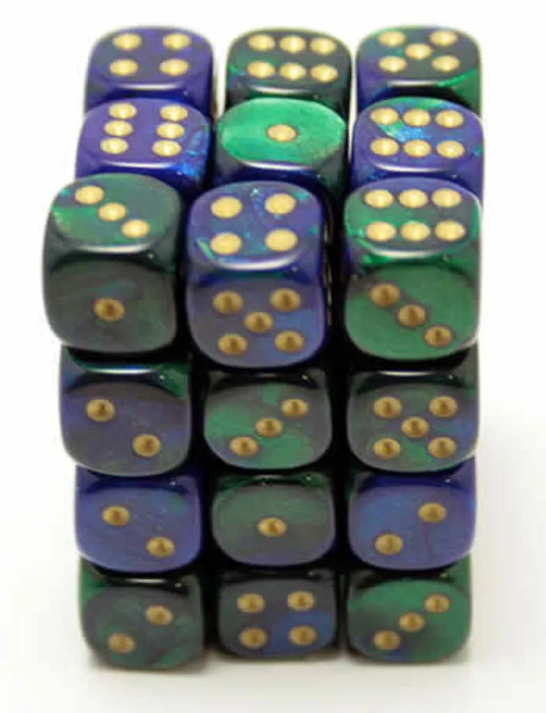 Dés Chessex Gemini 12mm Lisibles : Finissez-en avec les Dés Perdus