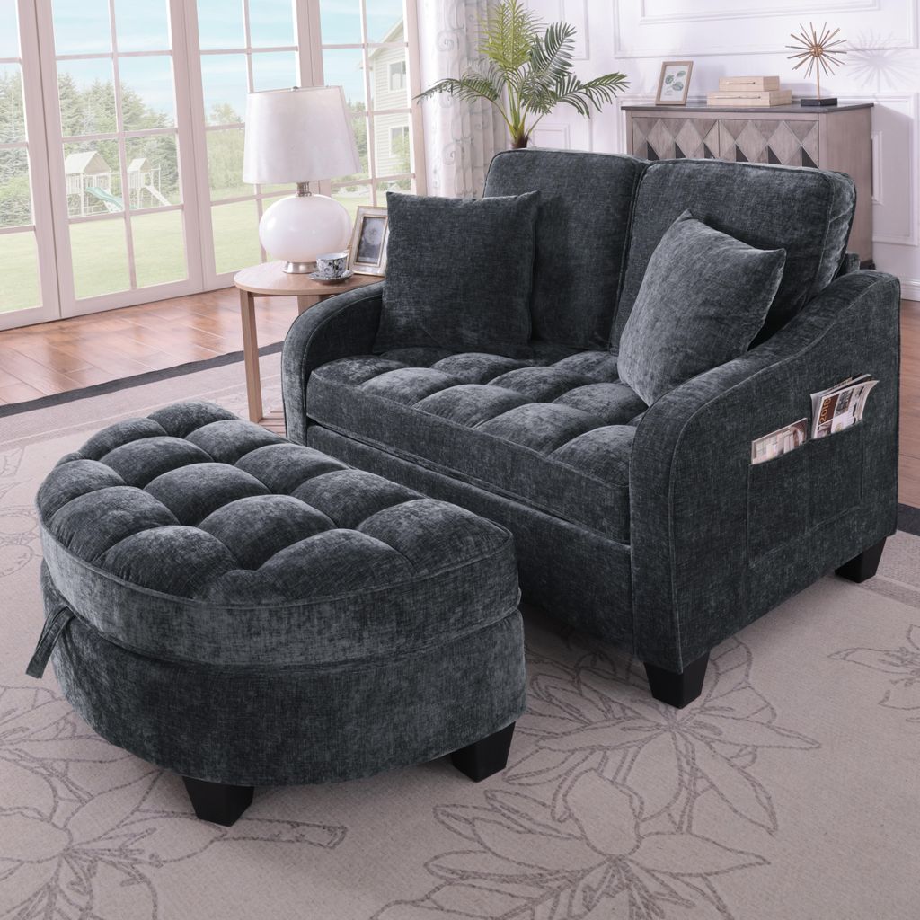 okwish 2-v-1 Rozkládací postel Modulární pohovka Lounge Obrázek produktu 