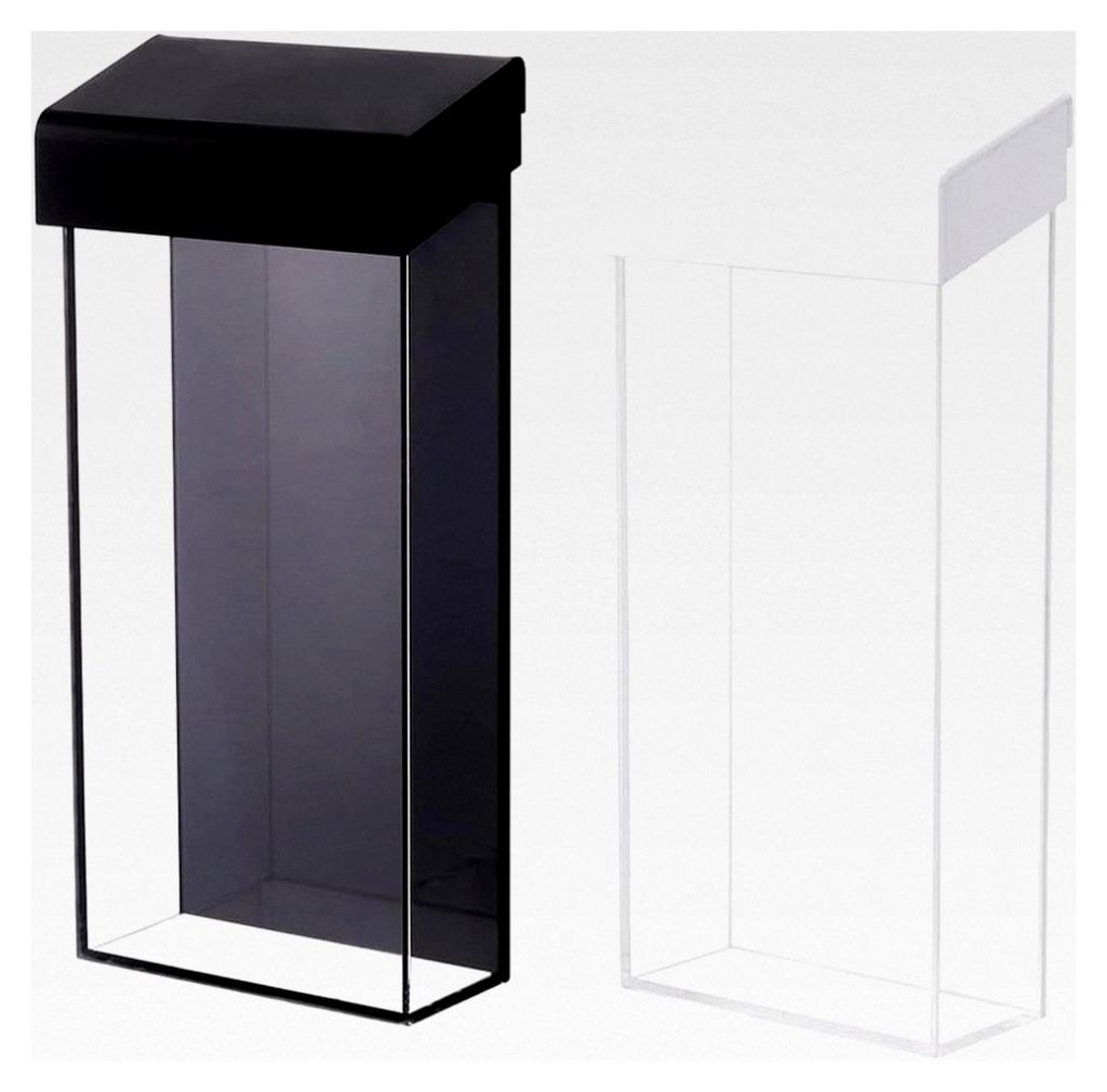 2 Stück 2 Farben Outdoor Flyerbox Wasserdichter Acryl Dokumentenhalter Wandmontage Aufsteller für Speisekarten, Flyer, Immobilienprospekte, Karten