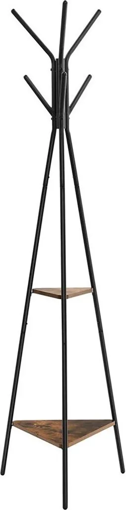 Portemanteau Sticks sur pied avec 5 crochets rabattables style Loft