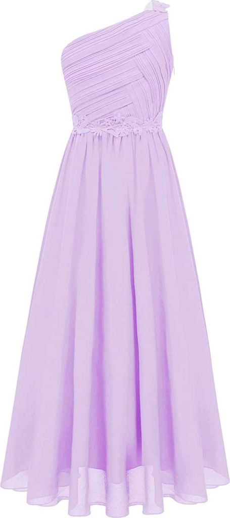 Abito elegante da principessa monospalla - abito lungo Immagine del prodotto 