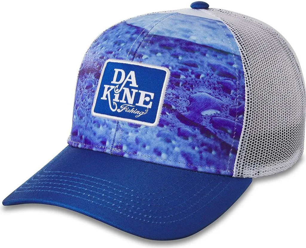 Dakine Casquette Crossing Bleue avec Visière Courbée et Mesh Respirant