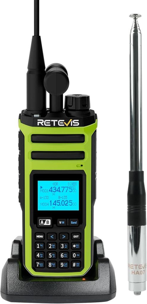 Retevis A3 Funkgerät, Walkie Talkie, Quadband-Amateurfunk, AM/SSB/FM/AIR-Modi, Dual Channel, 2500 mAh, mit Einstellbarer Leistung, für Jagd, Camping
